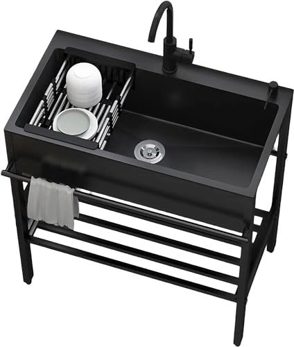 Évier de cuisine sur pied en acier inoxydable durable pour hôtel - 2