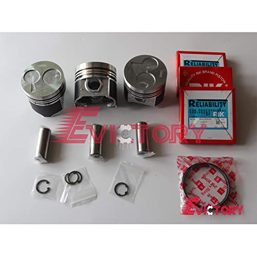 PER kubota D1105 ricostruire kit revisione guarnizione testa + pistone + anello pistone