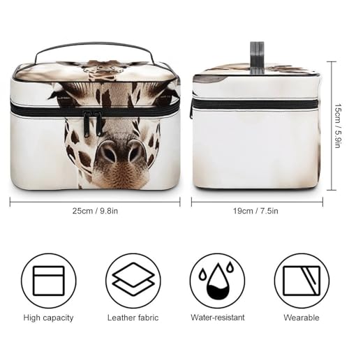 Foldable Travel Luggage Bag for Men And Women, Dry And Wet Separation Portable Travel Luggage Bag, Giraffe Printed Waterproof Sports Luggage Bag, Fitness Bag2