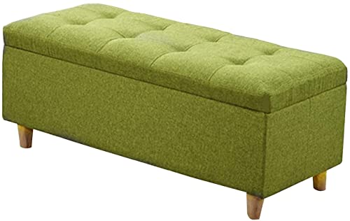 Banc de 31 pouces en tissu pour ranger chaussures et couvertures facilement - 2
