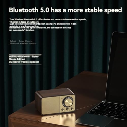 Radio FM avec réception transistor portable Bluetooth rétro rechargeable