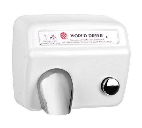 World Dryer Da5-974 Push Button Hand Dryer 115 Volt, Quiet Hand Dryer #TOP11