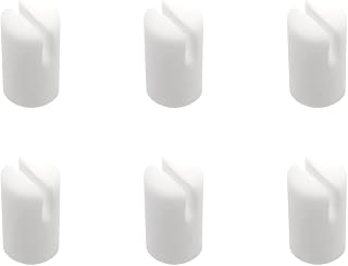 Soundspire 6-Pack Banjo 5th String Nuts, 5x3mm Bone Bridge Pins for 5 String Banjo (Replacement Set)
