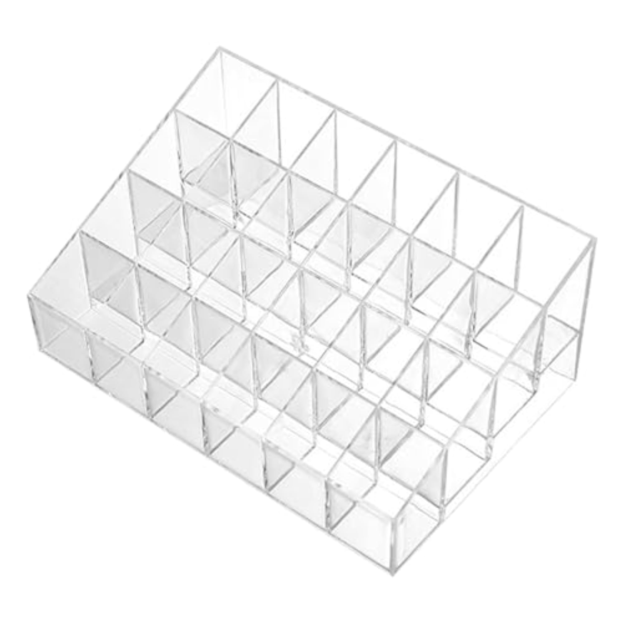 2x Lipstick Holder Case Clear Acrylic Storage for 24 Lipsticks
