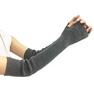 Boyfriend Cardig vrouwen winter armwarmers lange halve handschoenen vingerloze armwarmers warme wol halve vinger handschoenen, universele maat