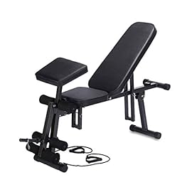 WERCHW Adjustable Weight Bench, Full Body Workout Foldable Incline Decline Exercise Workout Bench for Home Gym Weightlifting and Strength Training