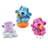 Los personajes incluidos son los dos perros más famosos: Blue y Magenta. Y Jabón Resbaladizo (Slippery Soap)