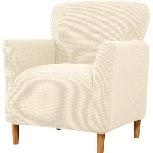FUANGUI Banquet Armchair Slipcover Chair Covers with Arms Stretch Club Chair Slipcover Soft Armchair Sofa Covers Anti-Slip Furniture Protector for Dogs Pets Home Living Room Decor, 03