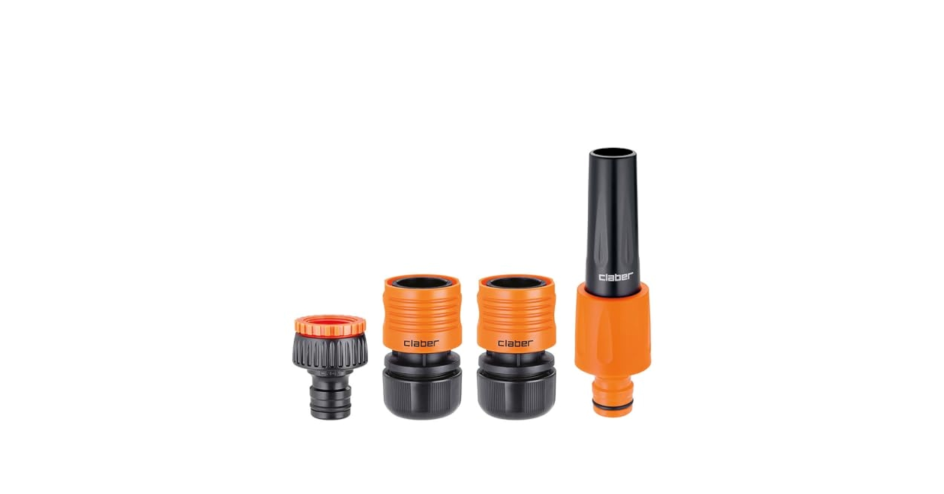 Kit Irrigazione Giardino Claber Ø 3/4” - Con Lancia, Raccordi Quick-Click | Made In Italy, Pratico E Durevole