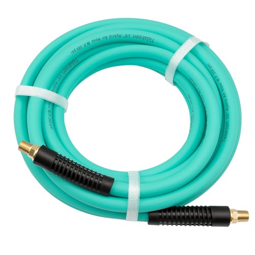 Fevone 3/8 x 25ft Air Hose with Brass Fittings
