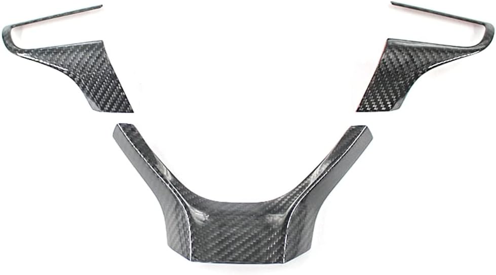 New Carbon Fiber Steering Wheel Covers Compatible with Lexus GS 2016-2020 GS250 GS300h GS350 GS450h GS460 (Black)