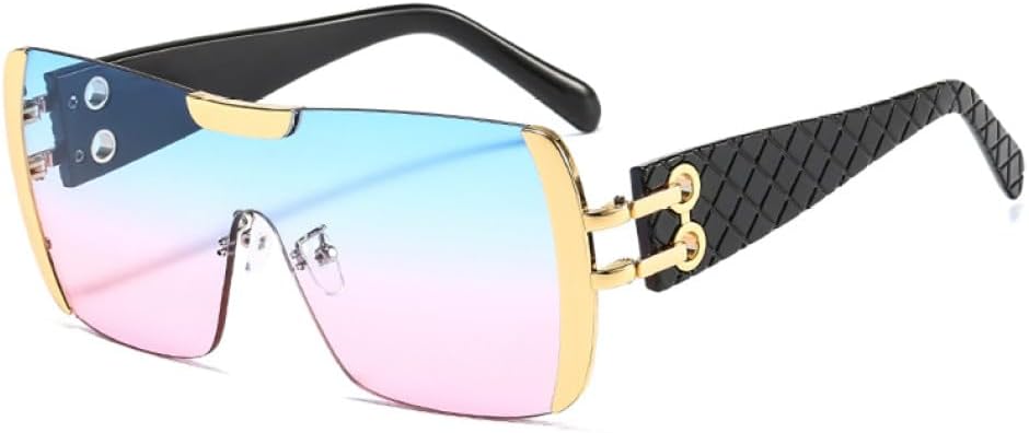 Sunglasses Women Men Gradients Lens Alloy Frame Leopard