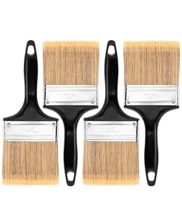 Bates- Paint Brushes, 4-Inch, 4 Pack, Flat Paint Brushes