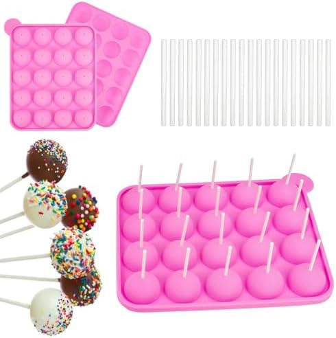 Cake Pop Cutter, Circle Cake Pop Mold Set , Non-3D Printed ABS Injection Molded, 1.75" Size , High-Capacity Dual-Cavity Cake Pop Tray , Smooth & Easy-Clean Surface (Cake Cutter - View #3