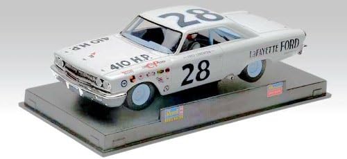 Revell-Monogram - Fred Lorenzen '63 Galaxie 1/32 Slot Car (White #28)