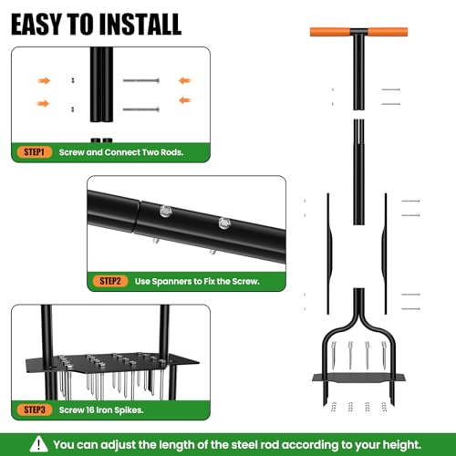 Herramienta Manual para Airear Césped Luvenia 40 Pulgadas miniatura 5