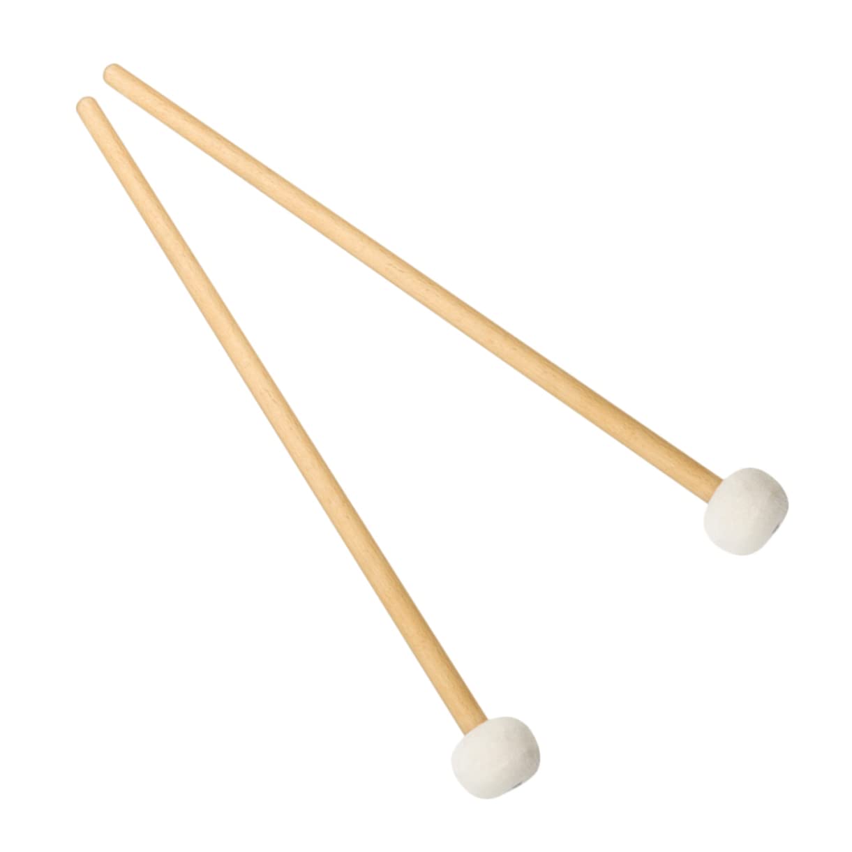 TOYANDONA 2pares Mallets De Timpani De Fieltro Mango De Madera Baquetas De Percusión Para Estudiantes y Profesionales Accesorios Musicales De Percusión