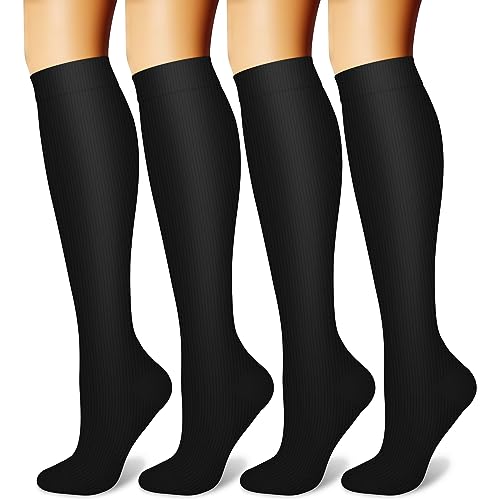 Image of Copper Compression Socks (3 Pairs), 15-20 mmhg is BEST Athletic & Medical for Men & Women, Running, Flight, Travel, Nurses - Boost Performance, Blood Circulation & Recovery