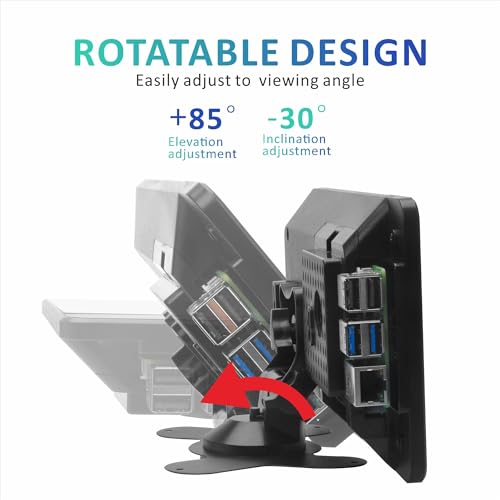 Image of OSOYOO PiStudio Case with 7-inch IPS DSI V4.0 Touch Screen: A Comprehensive Touchscreen Solution for Raspberry Pi 5 4 3 2 Projects