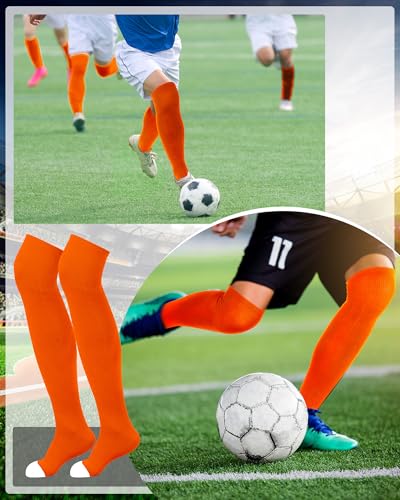 Image of Panitay 2 Pairs Over The Knee Baseball Socks High Football Softball Socks Sport Extra Long for Boys Girls Youth Women Men