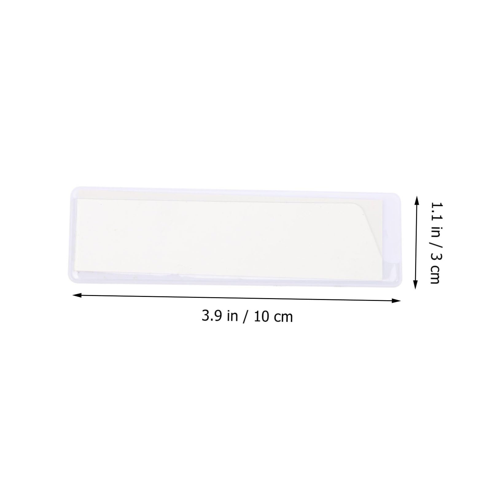 NUOBESTY 40pièces Porte-étiquette Magnétique Transparent Titulaire Étiquette Autocollant Pour Bureau Et Maison à Eau Format