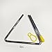 5 Pcs Steel Triangle Percussion Instrument With Striker,Rhythm Steel Triangles (9in)