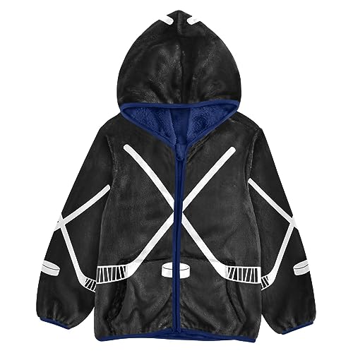 Image of Aflyko Boys Fleece Coat Blue Zip-Up Hoodie Girls Outerwear Kids Hooded Jacket