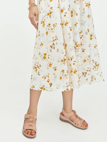Image of SHIBEVER Dressy Wedge Women Sandals: Comfortable Arch Support Summer Sandal