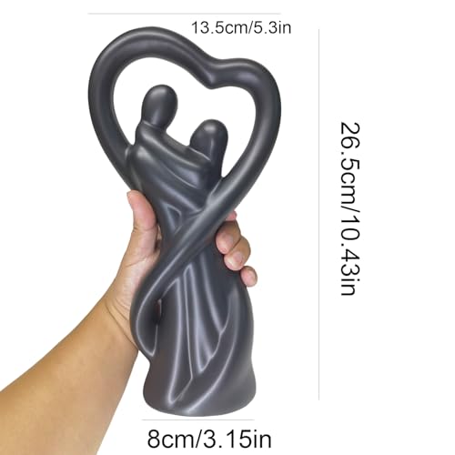 ARJDXDP Sweet Couple Statue, Home Decoration sculpture, Creative Home Modern Home Decoration Gift Office Living Room Decoration Collection Souvenir,Gift - Image 2