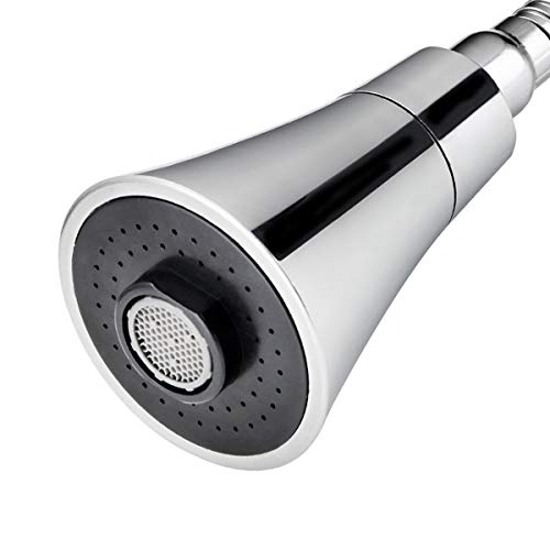 Image of Kitchen Faucet Head Replacement, Pull Down Faucet Sprayer Head Nozzle, Stream Spray and Pause Mode Can Rotate 360 (Set of 2)