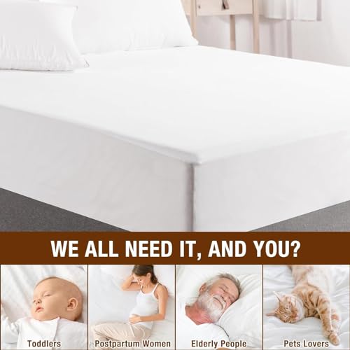 Protège-matelas pour lit double imperméable silencieux lavable Teksome - 3