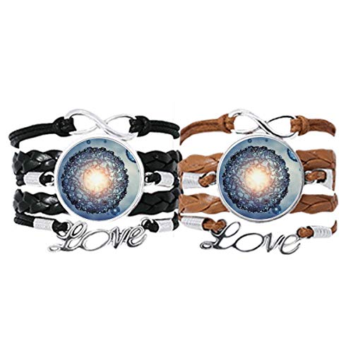 Structure des cellules bleues bracelet amour en cuir pour le quotidien