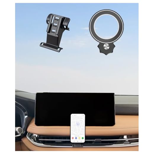 AbeeyGeomarn Car Phone Holder for 2022 2023 2024 2025 2026 Infiniti QX60 Accessories Compatible with MagSafe Hands-Free 360 Degree Rotation Adjustable Cell Phone Mount Does Not Affect Air Vent