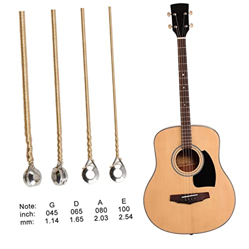 SUPVOX 4 conjuntos de cordas de baixo, peças para baixo, acessórios para guitarra e baixo, substitui