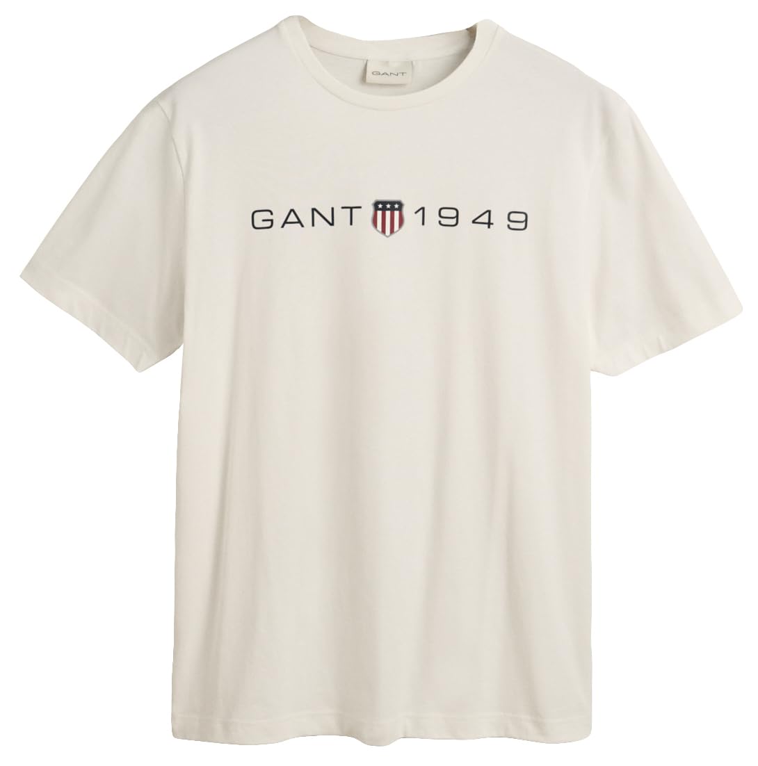 GANT Herren T-Shirt – Graphic Print, Kurzarm, Hoher Baumwollanteil