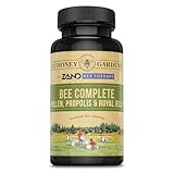 Honey Gardens Bee Pollen Royal Jelly and Propolis Capsules, 90 Count