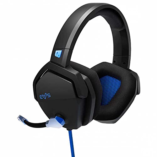 Gaming Headset ESG 3 Blue Thunder Cuffie Gamer Potenziate con Deep Bass e Crystal Clear Sound cuscinetti traspiranti microfono Boom Mic direzionale integrato e controllo di volumen-Blu - Cuffia gaming - Immagine 3
