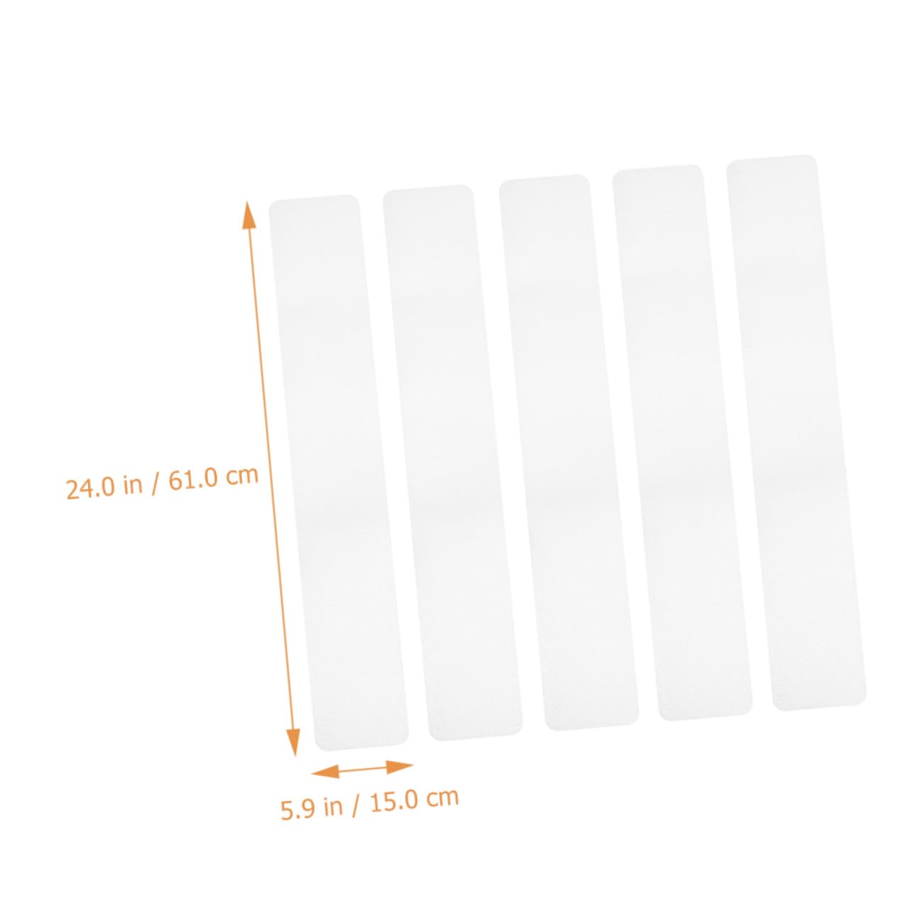 Hohopeti Tiras Antideslizantes Transparentes para Suelo 15x61 Cm 10 Unidades, Cinta de Seguridad para Escaleras y Baño, Adhesivo Resistente Peva para Ducha y Pisos Resbaladizos