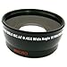 58mm 2.2X Telephoto Lens + 58mm 0.43x Wide Angle Lens with Marco for Canon Vixia HFG10, HF G40, HFS10, HFS11, HFS20, HFS21, HFS30, HFS100, HFS200, XA10, XA20, XA25, XF100, XF105, GL1, GL2 Camcorders
