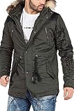 cipo baxx jacke damen Tunnelzug auf Taillenhöhe Cipo & Baxx Herren Winterjacke Kapuzenparka Gesteppten Kunstleder Jacke Mantel Parka mit Flauschkragen Khaki Gr.XXL