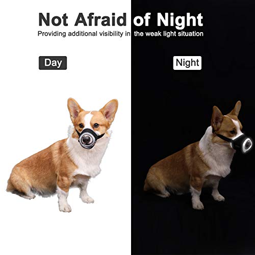 Image of LUCKYPAW Dog Muzzle Anti Biting Barking and Chewing with Comfortable Mesh Soft Fabric and Adjustable Strap, Suitable for Small, Medium and Large Dogs
