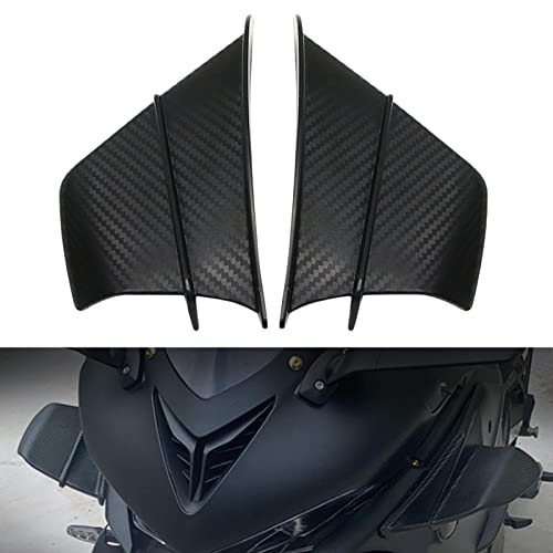 KESOTO Kit de asa aerodinâmica de asa de vento fixa para modificação de motocicleta em fibra de carb