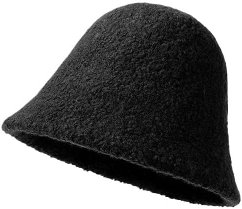 Knitted Lambskin Warm Versatile Fisherman's Hat Windproof Ear Protecting Bucket Hats