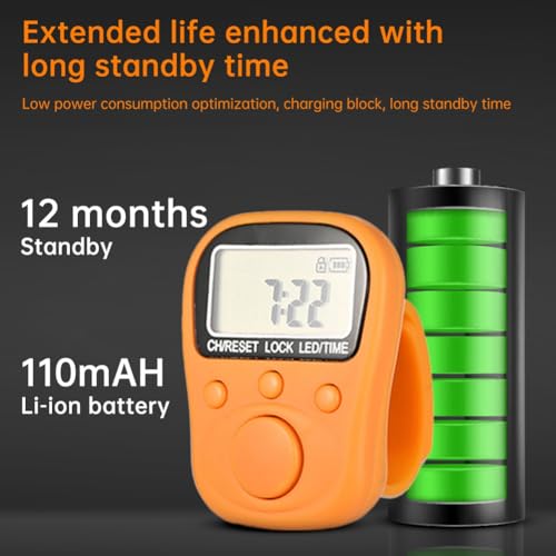 Contador electrónico de precisión con anillo ajustable de diseño ergonómico 2