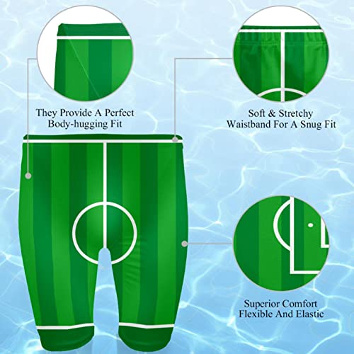 Short de bain vert pour homme de taille large avec séchage rapide multicolore - 3