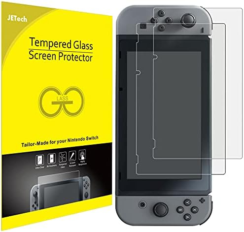 JETech Screen Protector for Nintendo Switch 2017, Tempered Glass Film, 2-Pack