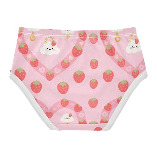Girls' Underwear Strawberry White Cloud Cute Toddle Brief Panties 2-8 Years 203005842