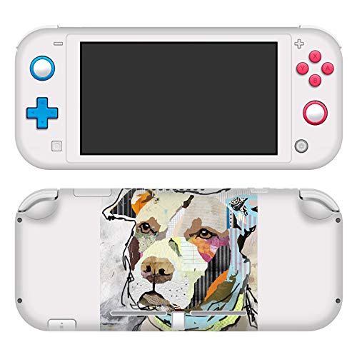 Autocollant Switch Lite Pitbull Mix pour jouer avec style au salon comme dans les transports