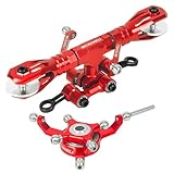 MICROHELI Precision CNC Aluminum Flybarless Head System (RED) - Blade Revolution 235 CP