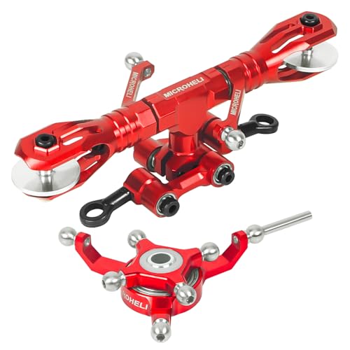 MICROHELI Precision CNC Aluminum Flybarless Head System (RED) - Blade Revolution 235 CP